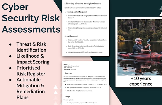 perform a tailored cyber security risk assessment