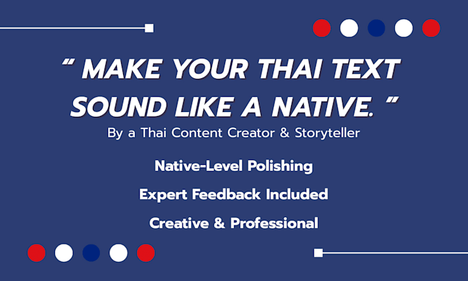 proofread and polish your thai document and content