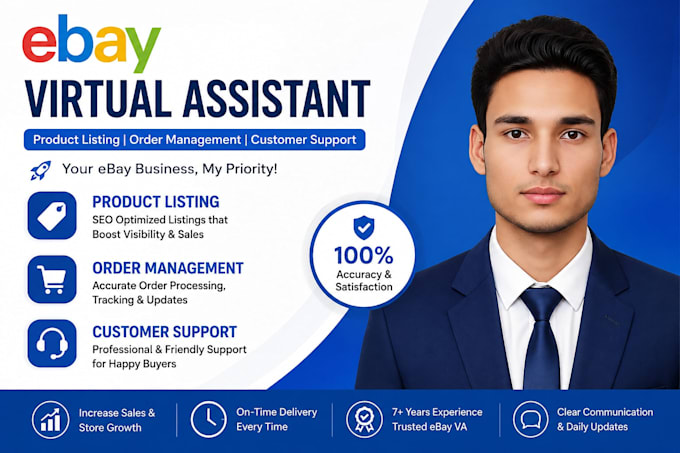 be your ebay virtual assistant expert on profit share VA