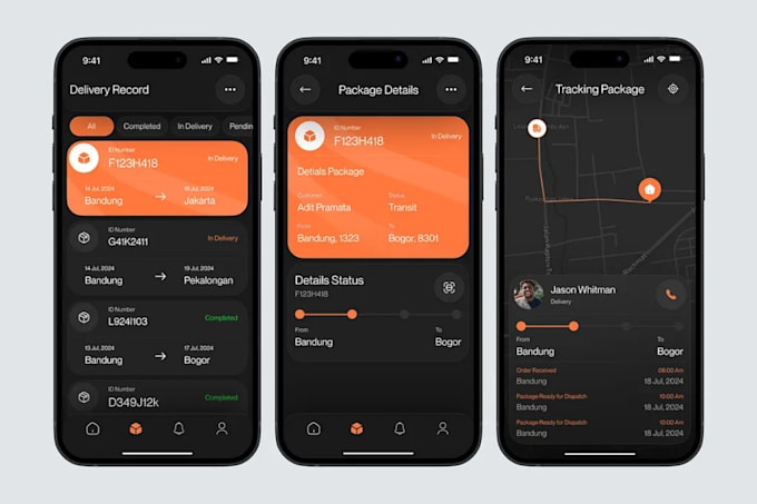 develop a custom logistics and delivery app with real time tracking