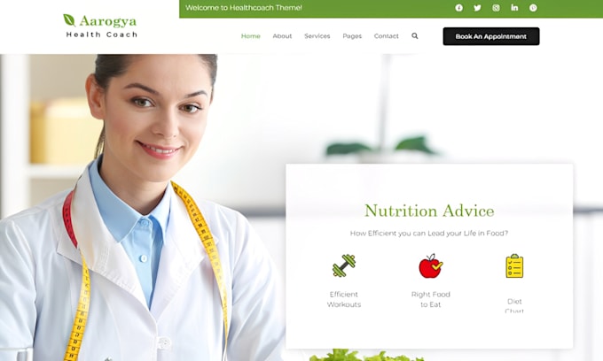 squarespace nutritionist website diet coach site meal plan program wellness blog