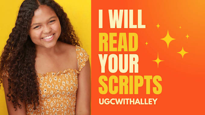 create a video reading your scripts on camera
