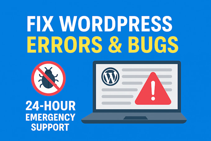 fix wordpress errors, bugs, and broken websites within 24 hours