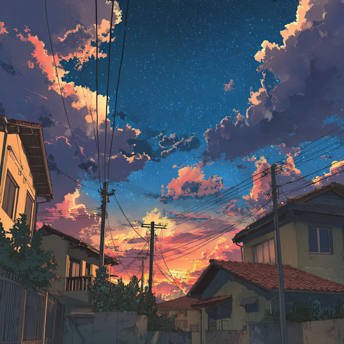 make a anime inspired characters, backgrounds, comic