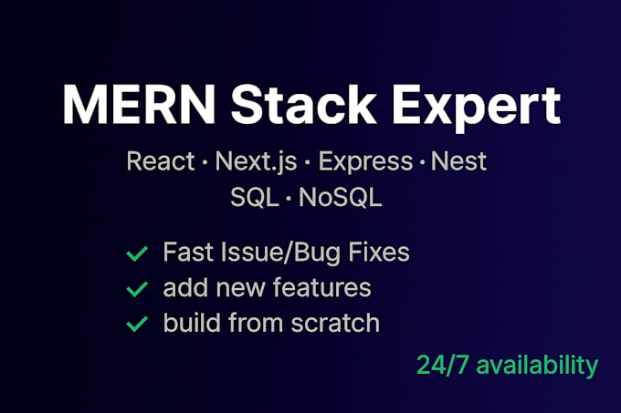 Be your expert mern stack developer by Sarfarazramzan | Fiverr