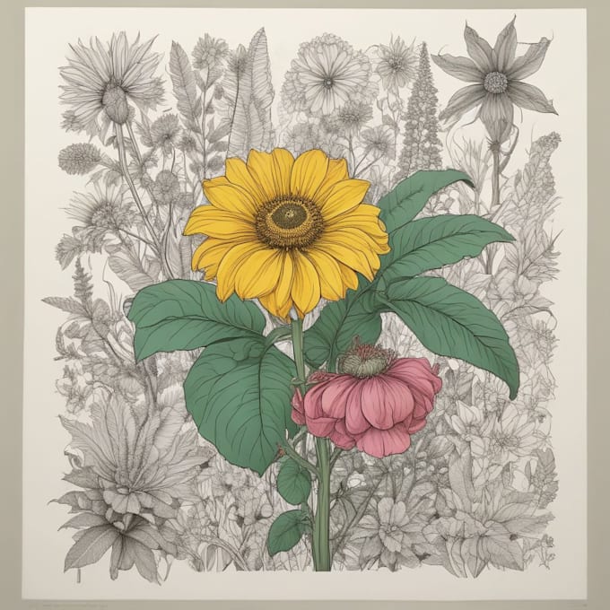 create a naturalistic, botanical illustration