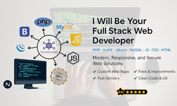 develop your custom website or system from scratch