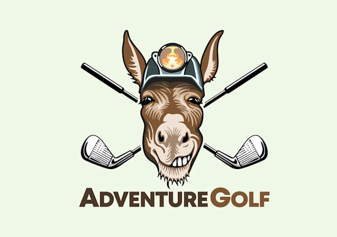 design amazing super adventure golf logo