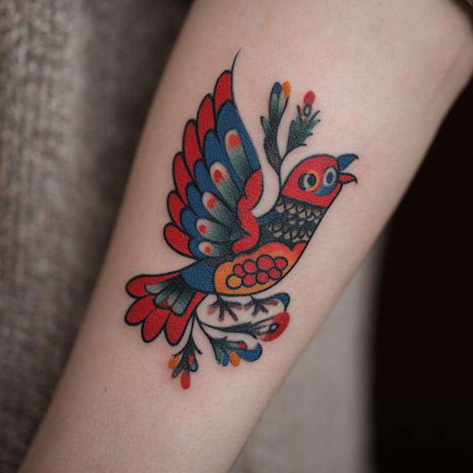 draw a custom traditional tattoo design
