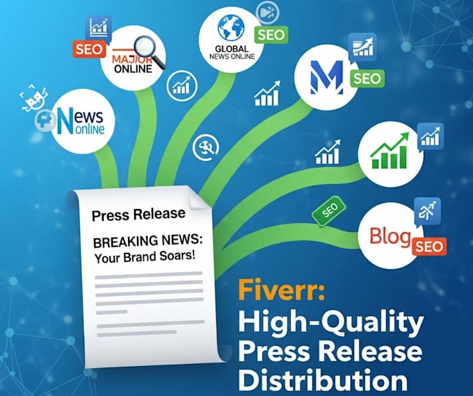 write 300 word SEO press release and submit to 3 PR sites