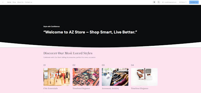 develop a modern, responsive website using HTML, CSS and javascript