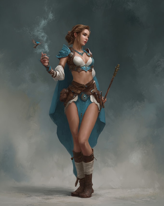paint realistic or fantasy character art
