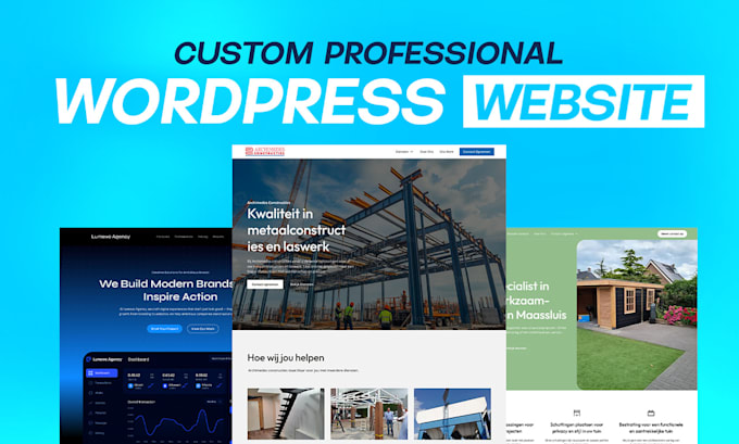 do wordpress website development in elementor design