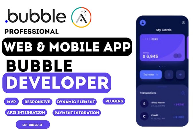 build scalable bubble io developer, bubble mvp, ai web app and mobile app