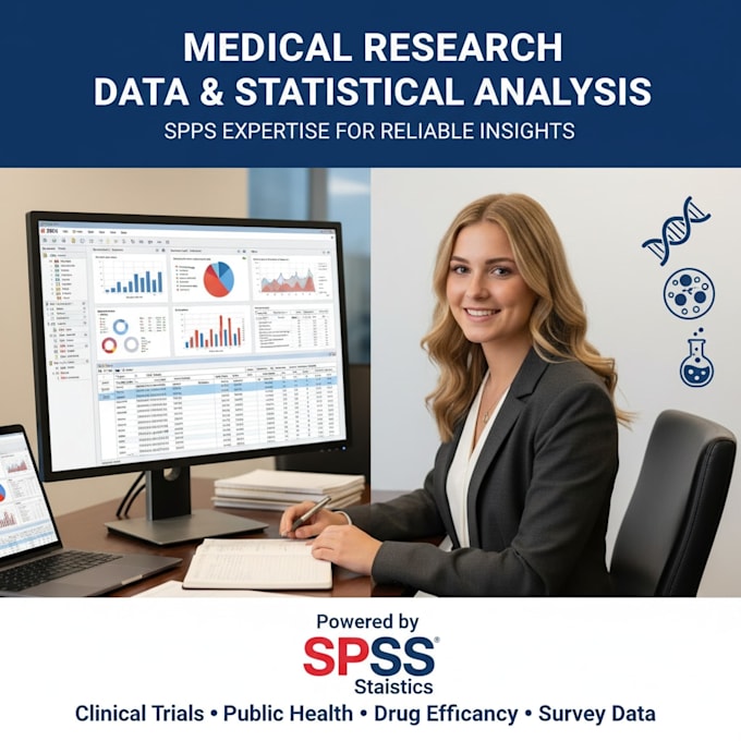 do medical research data analysis and statistical analysis using spss