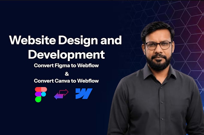 build a responsive webflow website or convert figma and canva to webflow