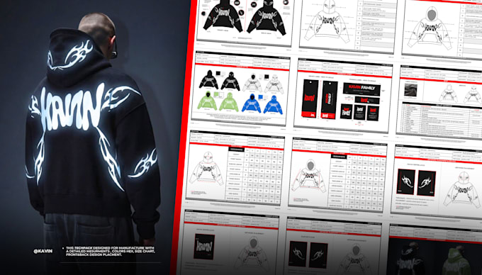 make manufacture ready detailed tech pack for your brand