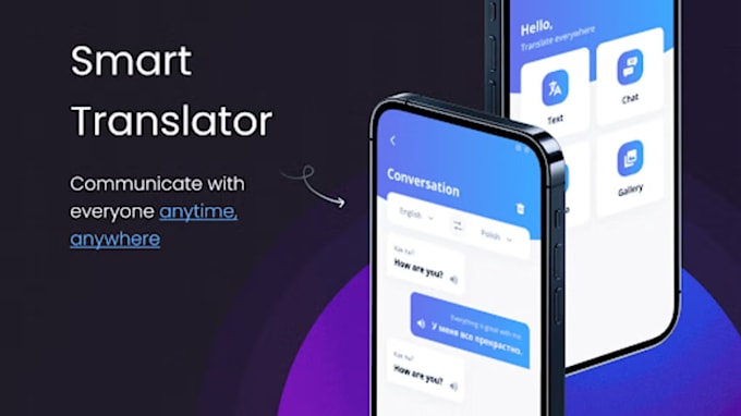 build ai language translator app, ai voice over app, ai real time translator app