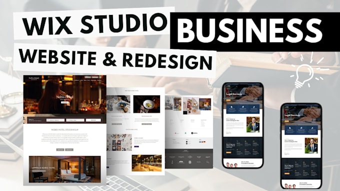 design wix business website, wix website design and redesign, wix landing page