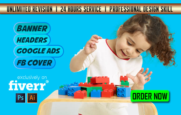design a Professional web banner,header,ad,