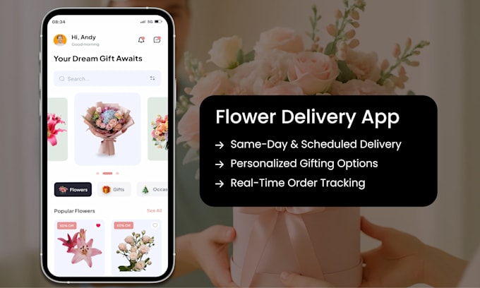 create a flower delivery app like bloomnation or ftd