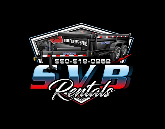 create high quality and beautiful dump trailer logo design