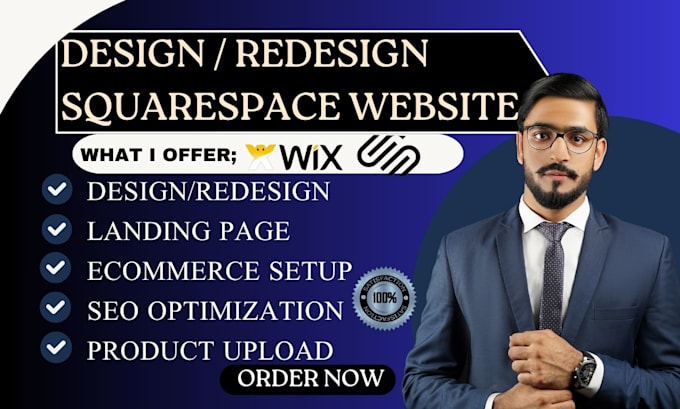 build develop squarespace website design redesign squarespace wix studio website