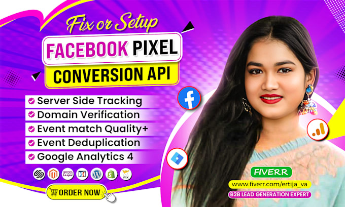 setup facebook pixel conversion API, fix meta pixel ga4 ecommerce tracking
