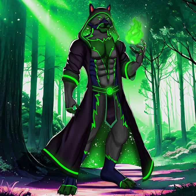 do custom furry art, cute and detailed character designs