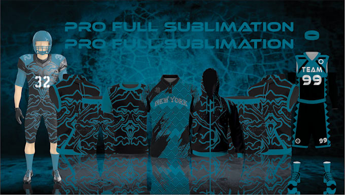 create professional sublimation designs for jersey and etc