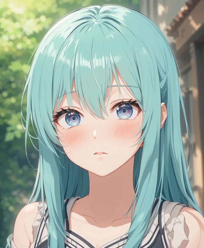draw a anime portrait character
