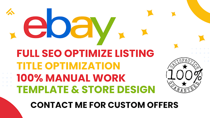 ebay listing ebay SEO optimized listing and store design ebay lister