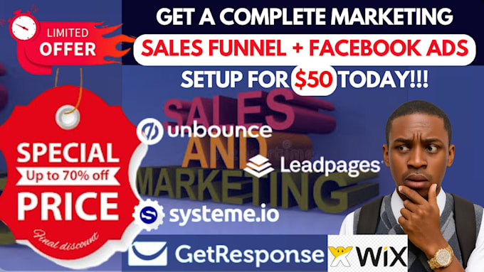 setup sleek systeme io sales funnel, design landing pages with email integration