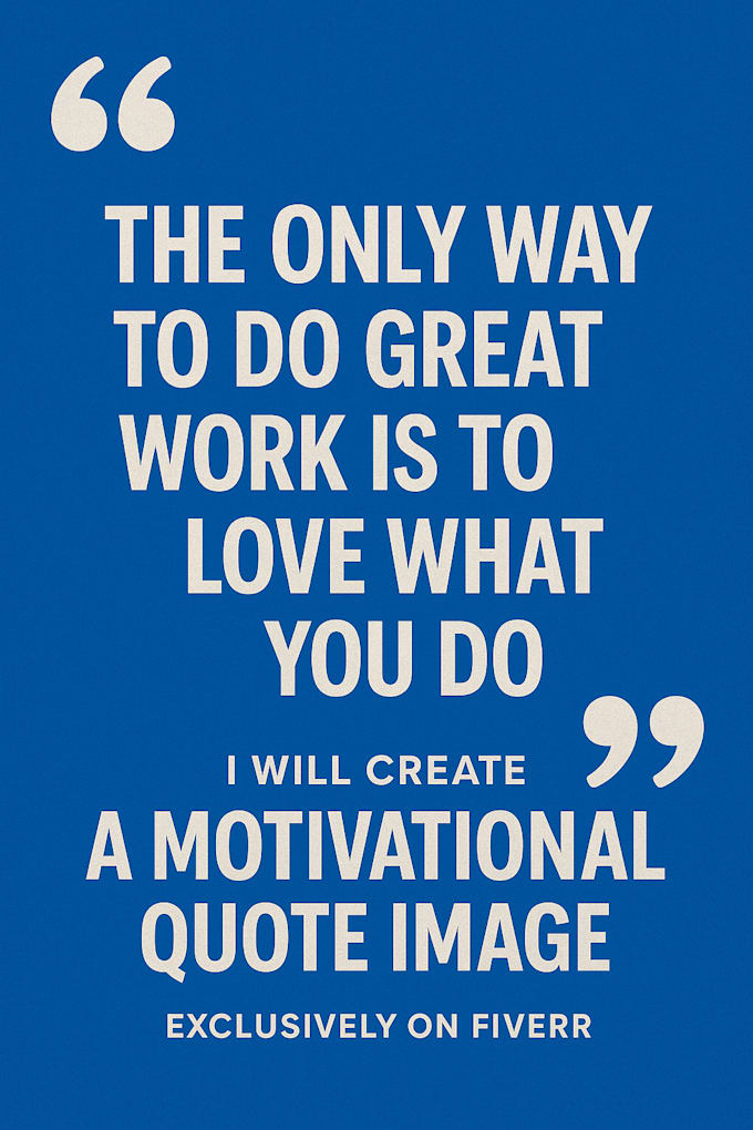 make 1 motivational quote image for social media