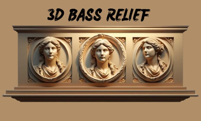 do 3d bas relief  3d engraving coin model architectural bas relief for printing