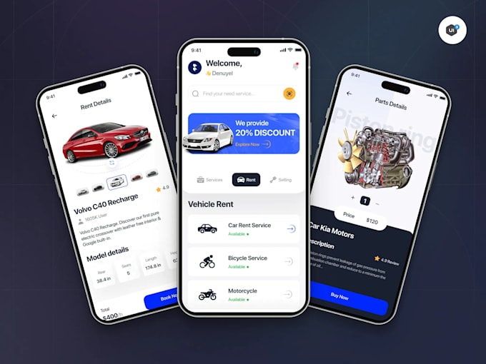 build automated car lot app, eld app, fleet management system, fuel delivery app