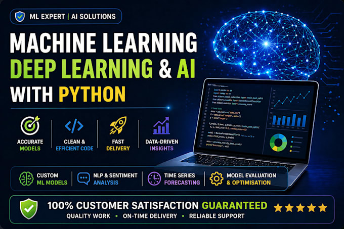 do machine learning, deep learning, ai and data science projects in python