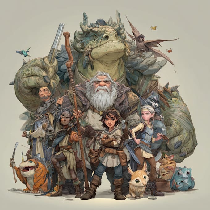 Make detailed dnd character art for rpg adventures by Anthiaphe | Fiverr