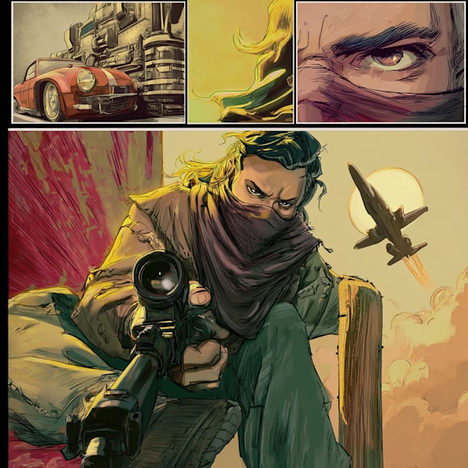 create comic book art