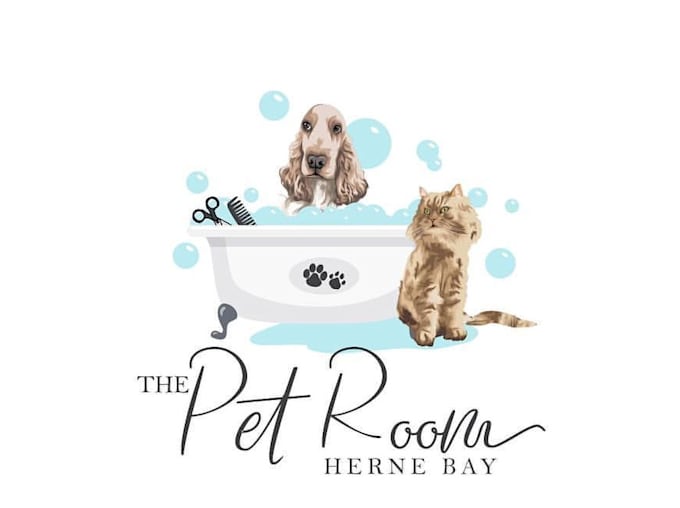 create a modern and unique pet care or veterinary logo