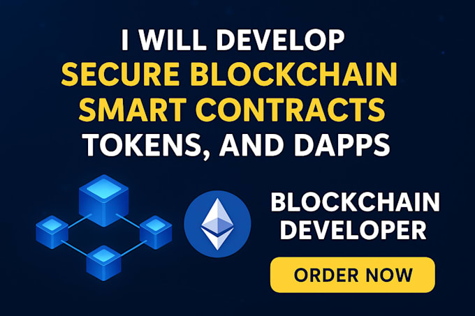develop secure blockchain smart contracts, tokens, and dapps