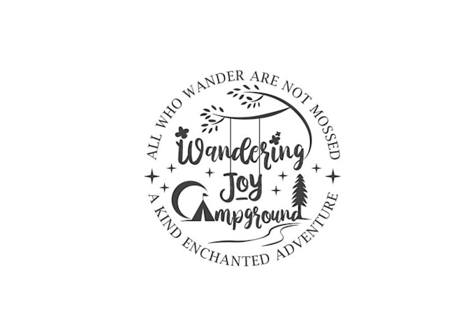 design wonderful primitive campground logo