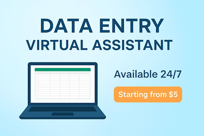 do accurate data entry excel work and typing tasks
