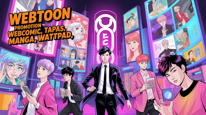 do organic and viral promotion for your webtoon, webcomic, manga, tapas