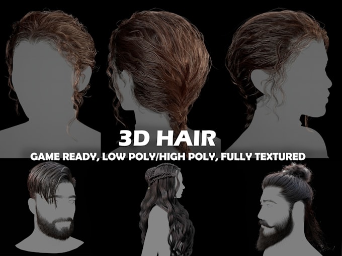 do realtime 3d hair for games