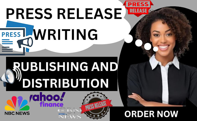 write and distribute product launch pressrelease on prweb, cision, yahoo finance