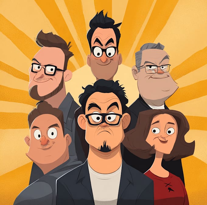 do awesome fan art cartoon in comic or poster style