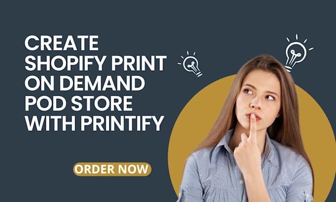 create shopify print on demand pod store with printify