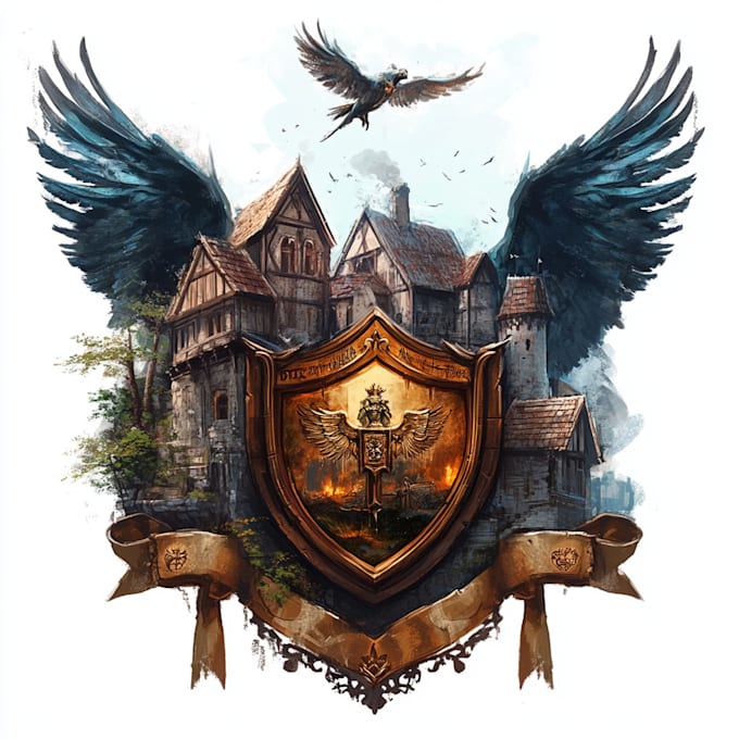make a medieval fantasy game, game logo