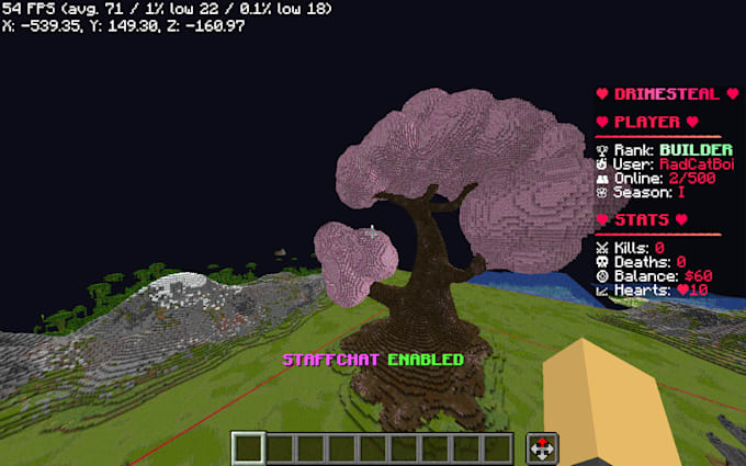 make a minecraft build for you